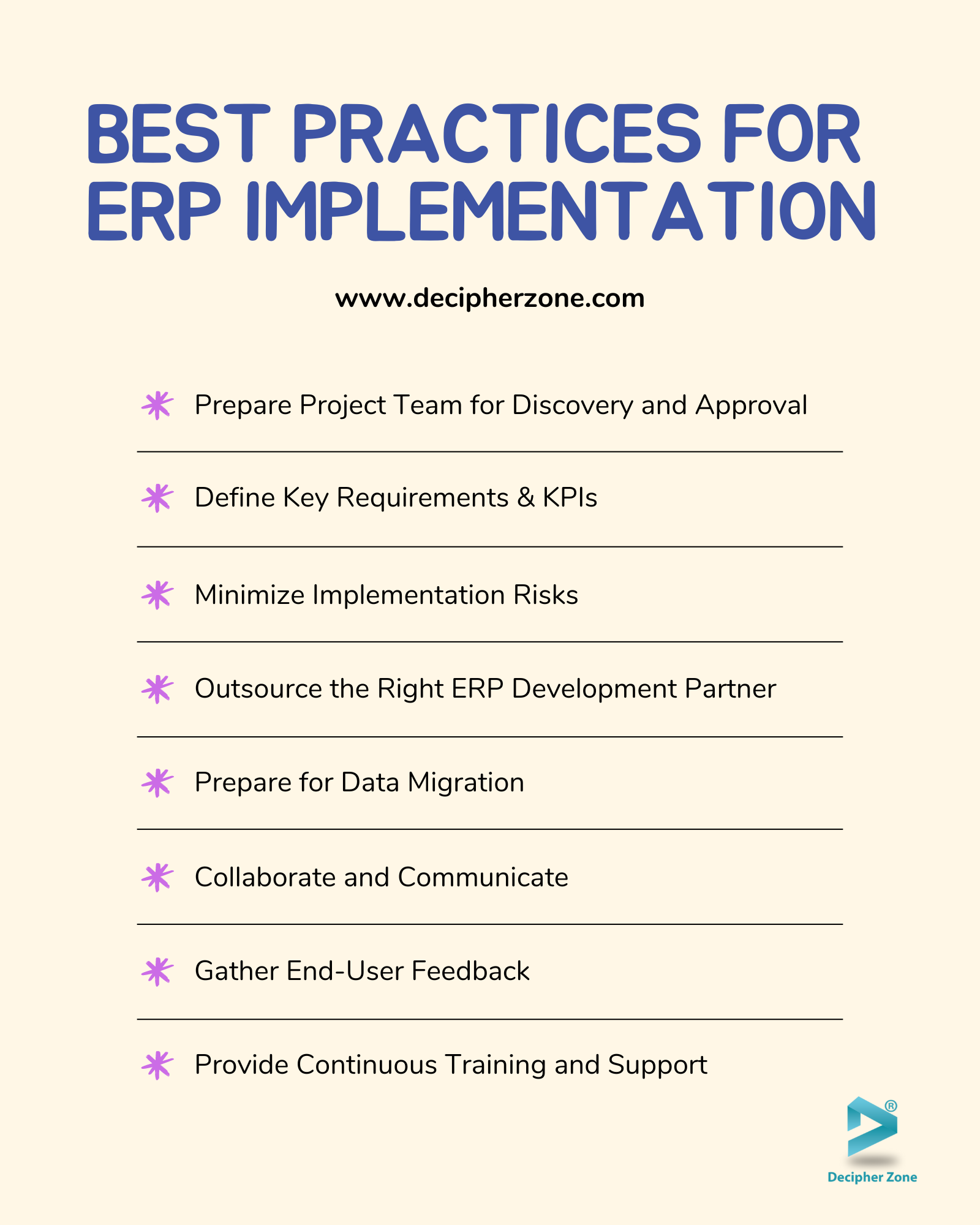 Best Practices for ERP Implementation